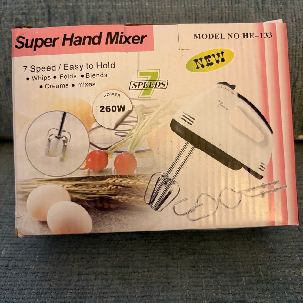 Super Hand Mixer 7 Speeds NWT